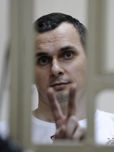 Ukrainian film director Sentsov attends a court hearing in Rostov-on-Don