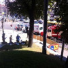 Трое коммунальщиков пострадали при взрыве в Киеве, возле парка Шевченко