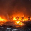 В Обуховском районе горит дом Медведчука