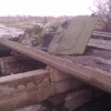 Понтонный мост не выдержал бронемашину боевиков (ФОТО+ВИДЕО)