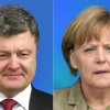 Порошенко сообщил Меркель об эскалации ситуации в Донбассе