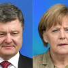 Порошенко сообщил Меркель об эскалации ситуации в Донбассе
