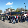 Возле Киево-Печерской Лавры возникла потасовка между Автомайданом и шахтерами