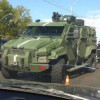 ДТП с броневиком парализовало мост на Нивках