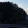 В сети появилось видео колонны комплексов «Смерч» в Киеве (ВИДЕО)