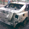 В Харькове в очередной раз сожгли автомобиль активиста Евромайдана