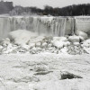 Ниагарский водопад превратился в глыбу льда + ВИДЕО (обновлено)