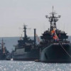 Ракетный Фрегат ВМС США USS Taylor, сел на мель в Черном море