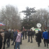 На митинг в поддержку России в Симферополе вышло около 150 человек старшего возраста (ФОТО)