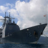 Американский крейсер Vella Gulf направляется в Черное море