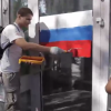 Во Львове активисты маркировали российские банки (ВИДЕО)