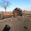 Уничтоженные возле Старобешево танки российско-фашистских оккупантов (ФОТОрепортаж)