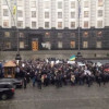 Работники «Киевпасстранса» пикетируют Кабмин из-за долгов