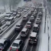 Снегопад парализовал движение в Киеве