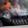 Под Донецком уничтожена колонна российской техники