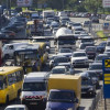 В Киеве уменшилось количество автомобилей на дорогах